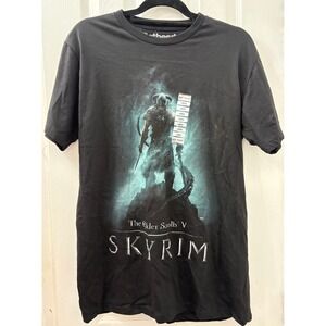 The Elder Scrolls V Skyrim Bethesda Hot Topic Graphic T Shirt Mens Large